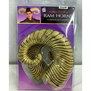 NWT Suit Yourself Ram Horns Halloween Costume Prop Devil Satan Demon Baphomet
